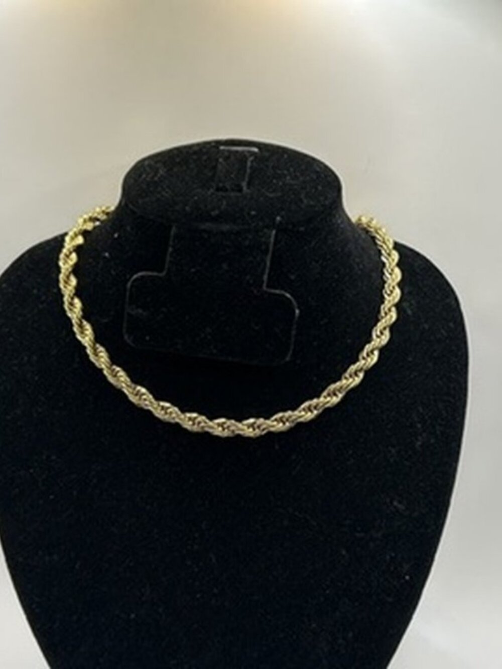 Womens 6mm Rope Chain Real Gold 16 Inch Plated Bold Statement Layering Gorgeous